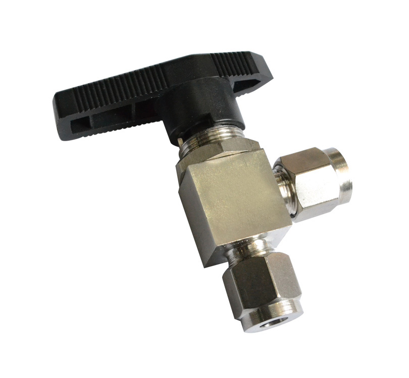 卡套角型二通閥門